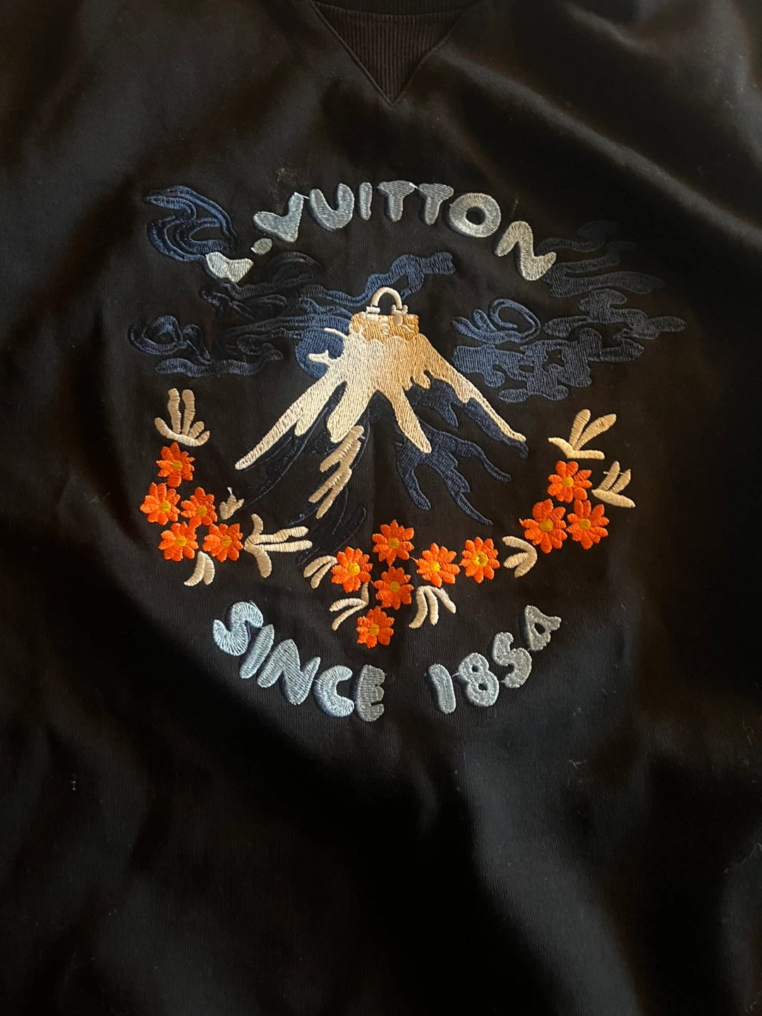Louis Vuitton Black Embroidered Crewneck Sweater - photo 4