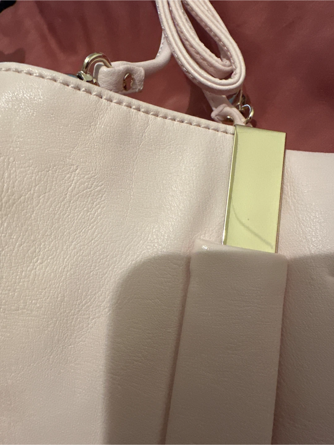 NEW soft baby pink purse with shoulder straps i - photo 4