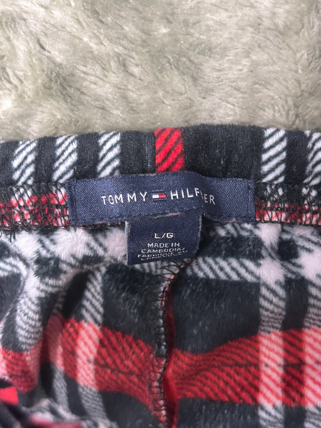 Tommy Hilfiger L/G Plaid Fleece Pajama Pants