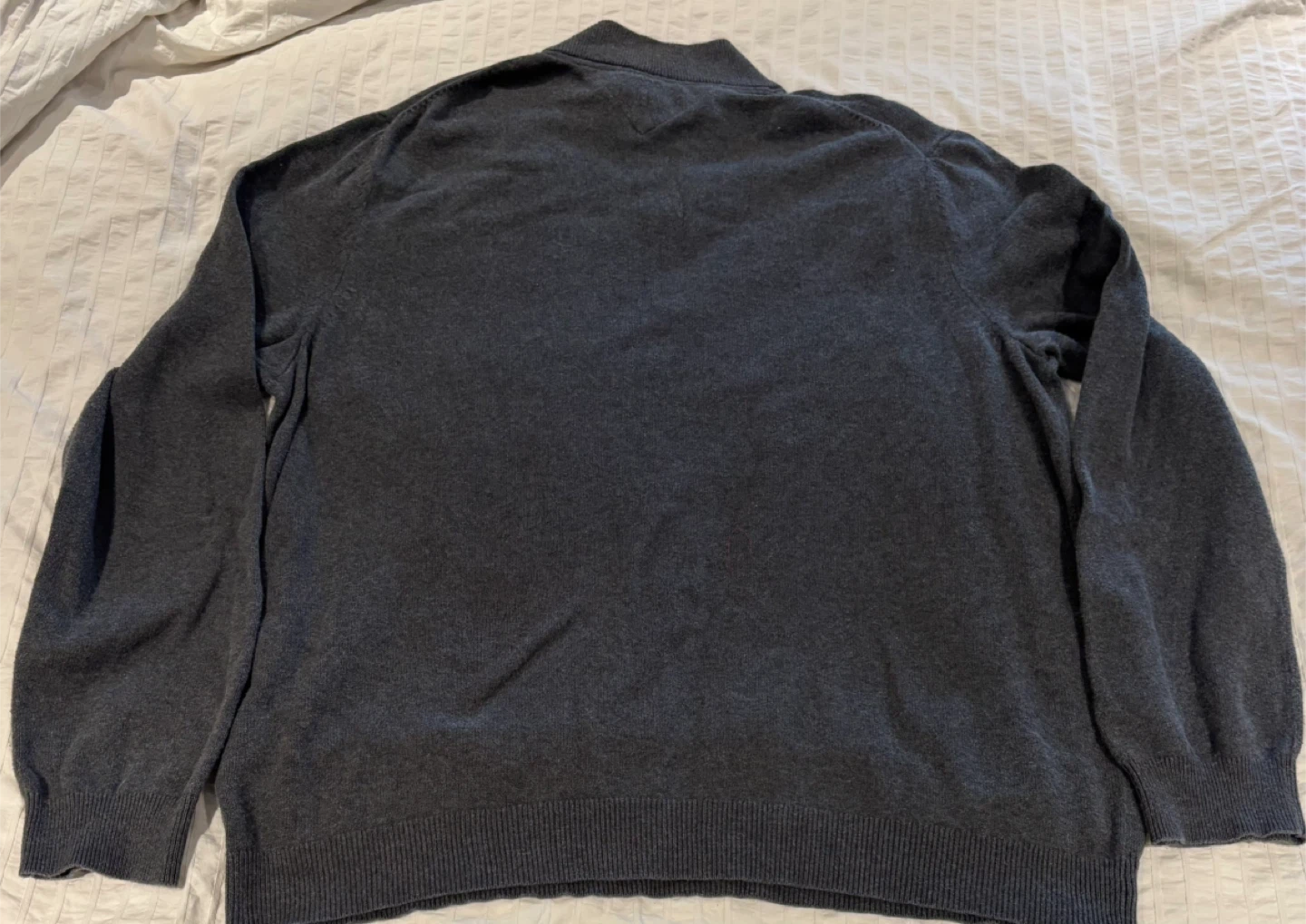 Tommy Hilfiger Men's Quarter Zip Sweater - Dark Grey - photo 4