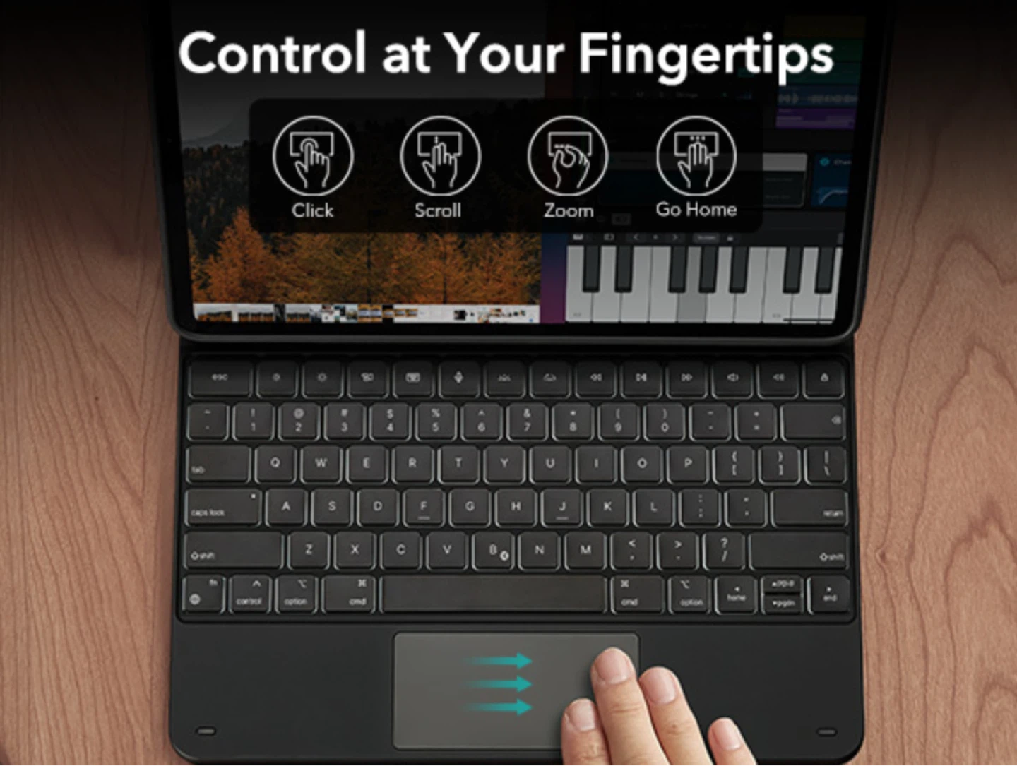 Black ESR keyboard for ipad Air 13 inch - photo 3