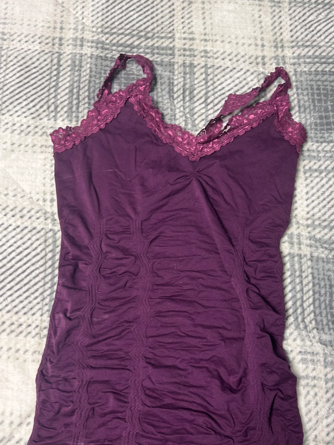 Kismet Purple Lace Trim Camisole - L/G