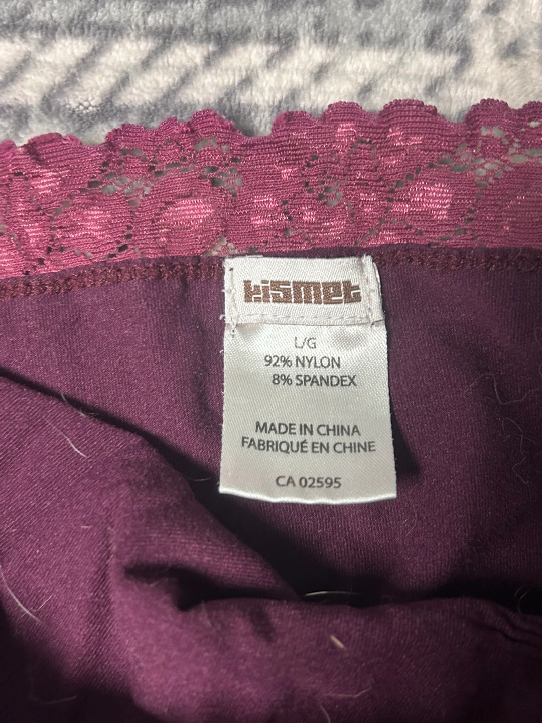 Kismet Purple Lace Trim Camisole - L/G - photo 2