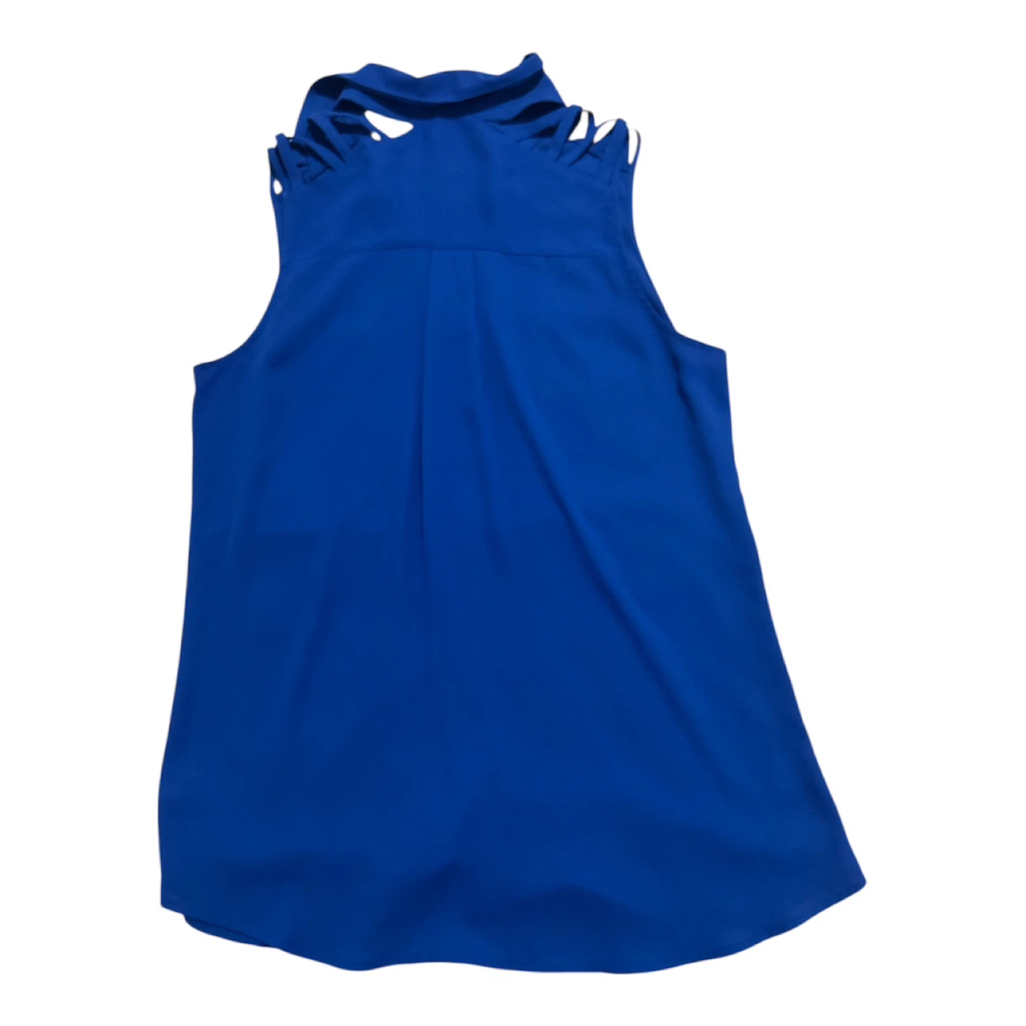 Express Blue Sleeveless Cutout Shoulder Blouse Size S - photo 2