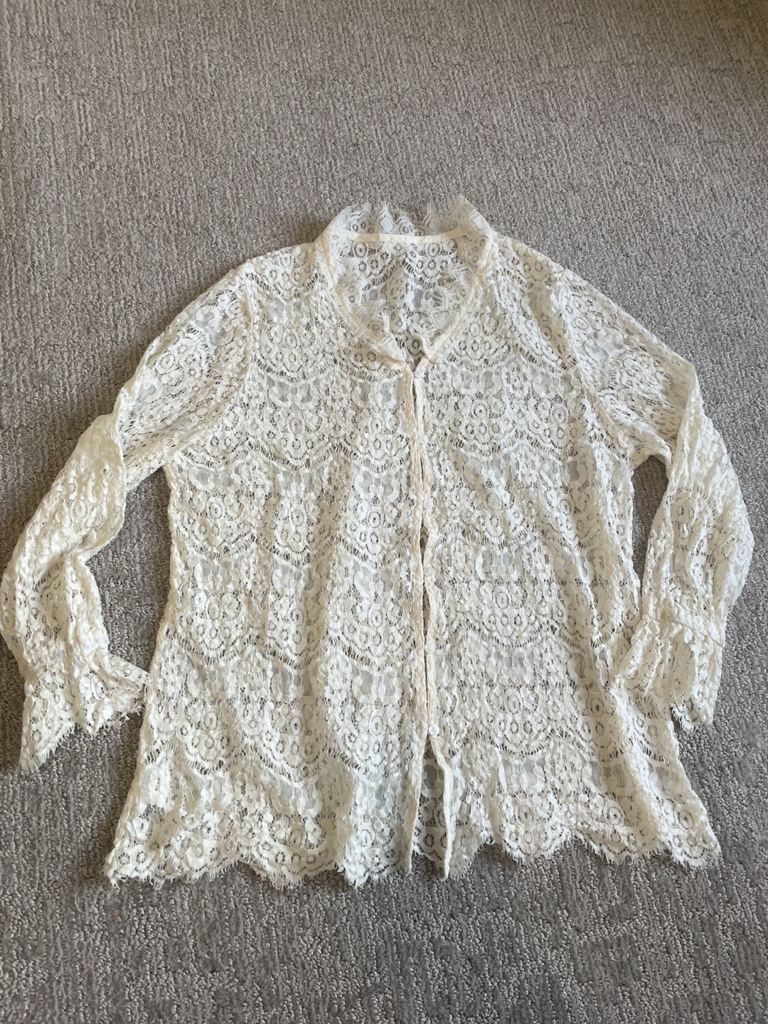 White Lace Cardigan