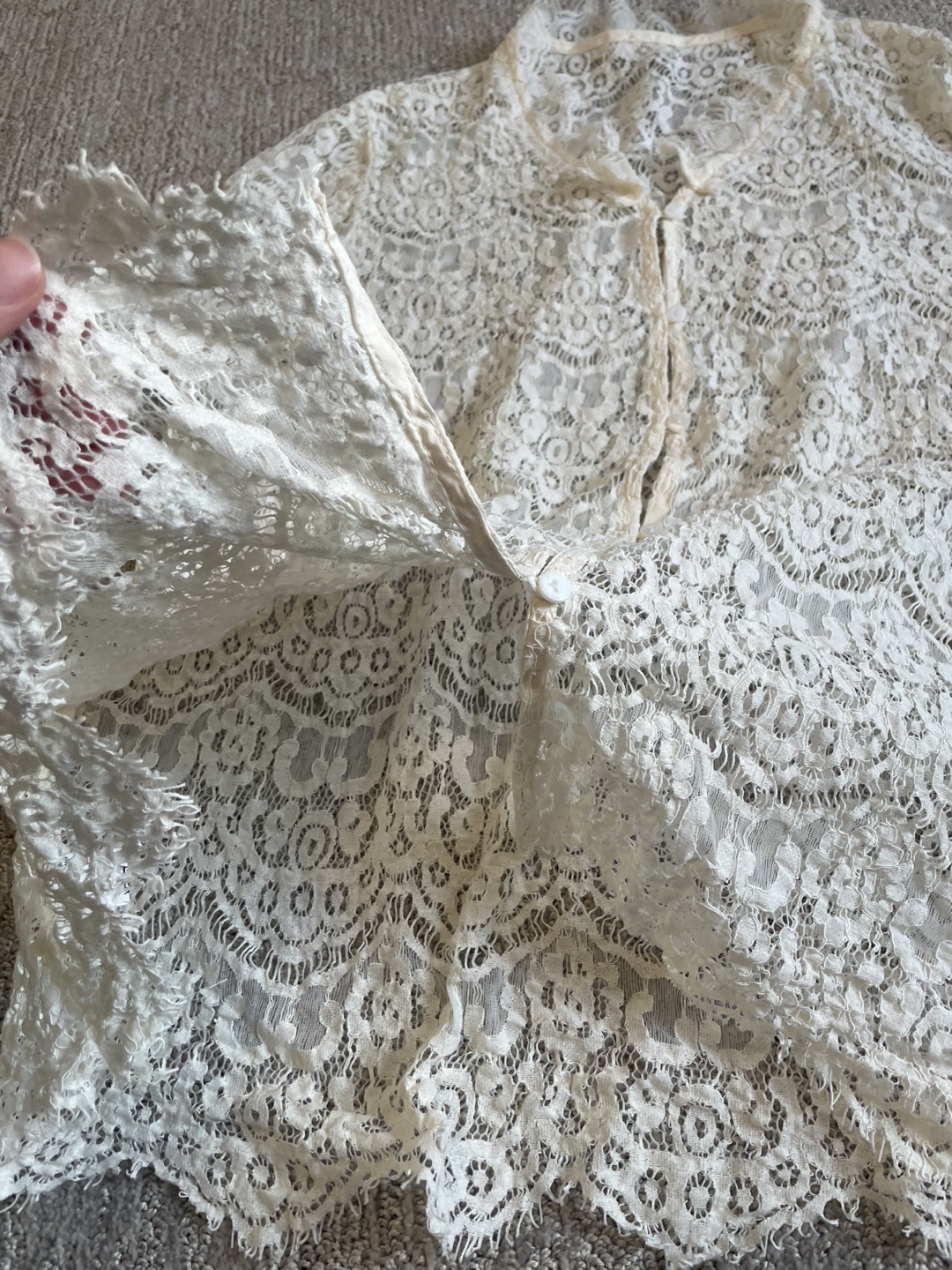 White Lace Cardigan - photo 4