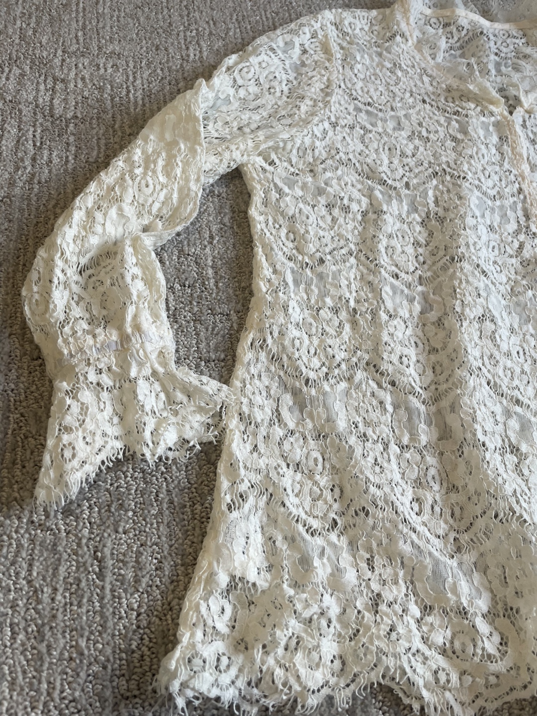 White Lace Cardigan - photo 2