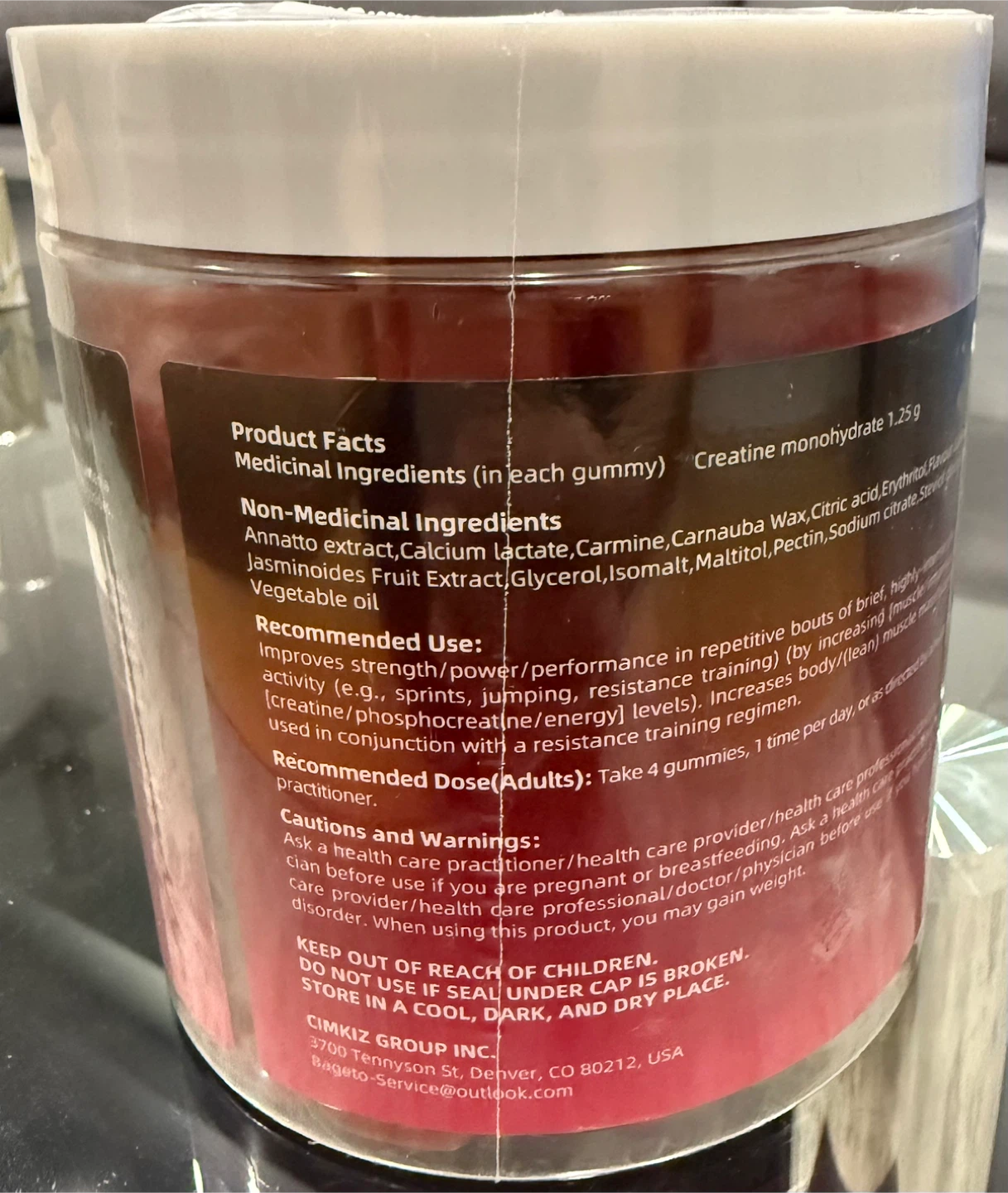 Bageto Creatine Monohydrate Gum- Mixed Berry Flavor - photo 2