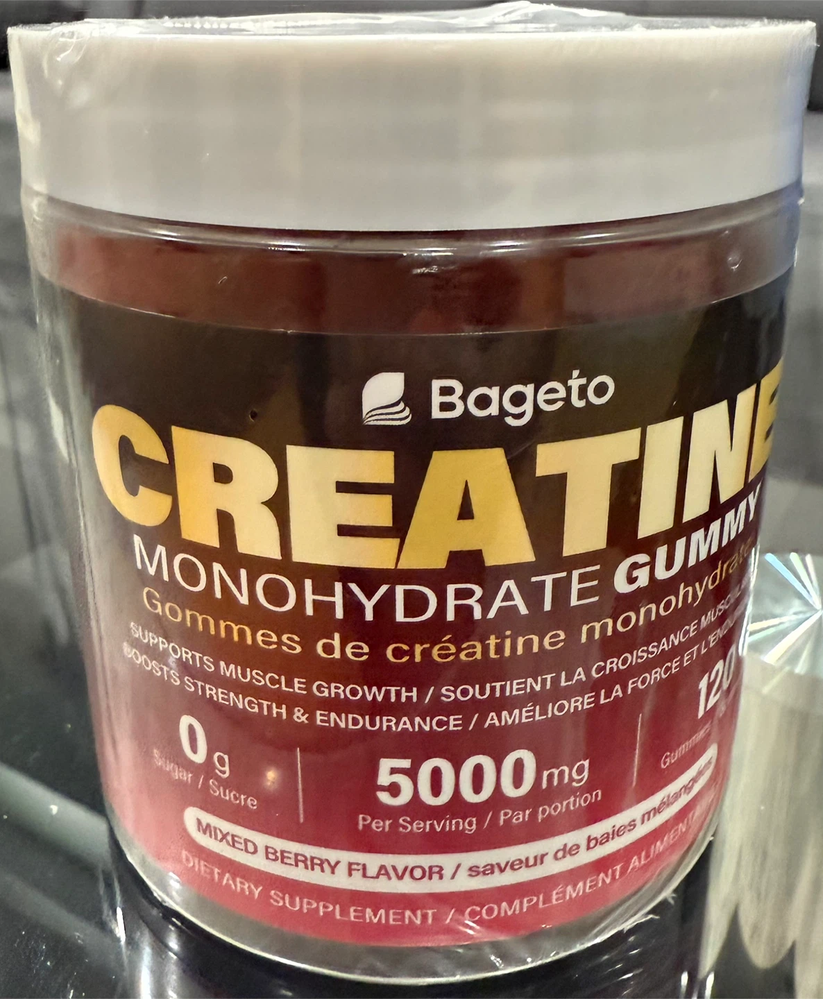 Bageto Creatine Monohydrate Gum- Mixed Berry Flavor