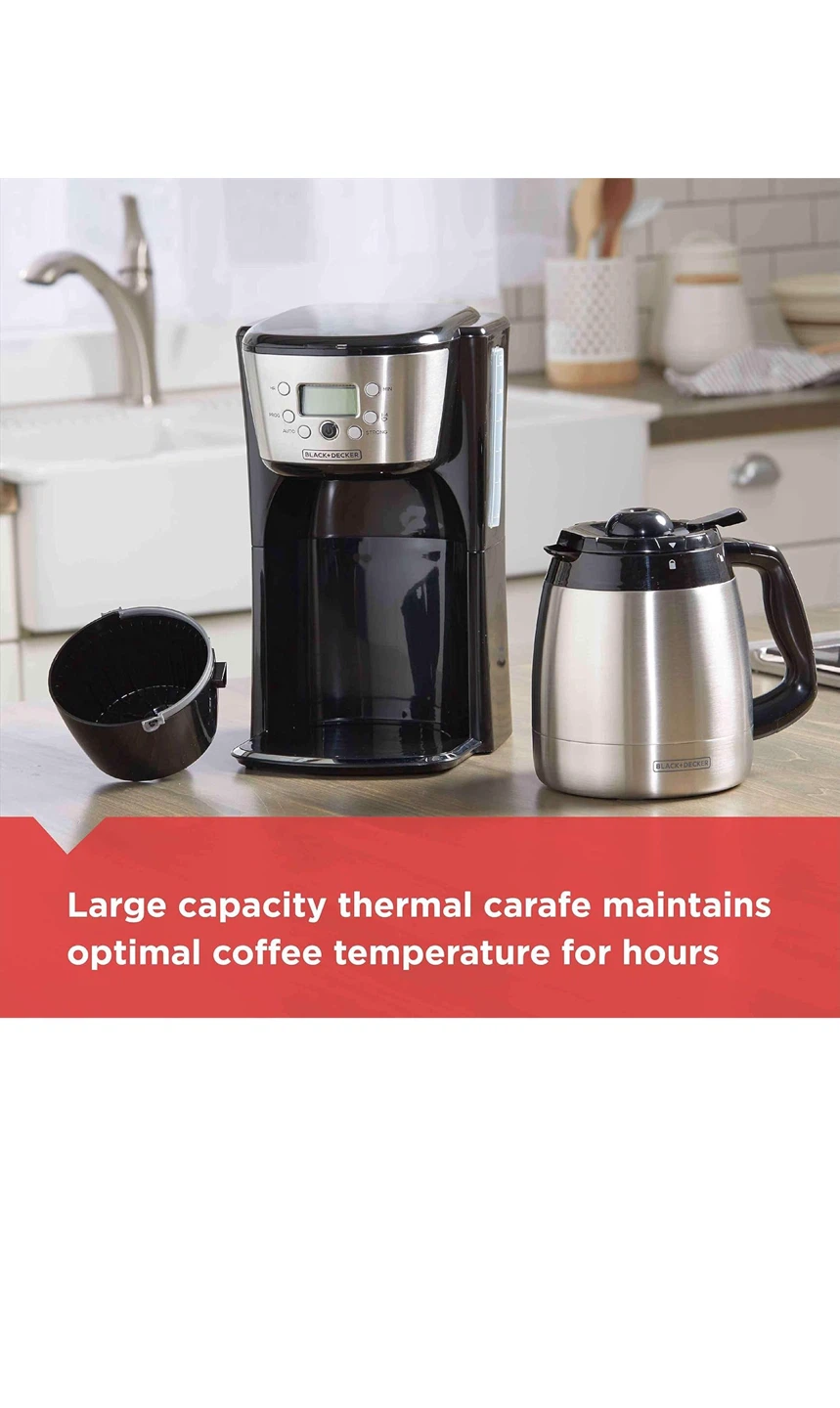 Black+Decker 12-Cup Thermal Coffee Maker - photo 2