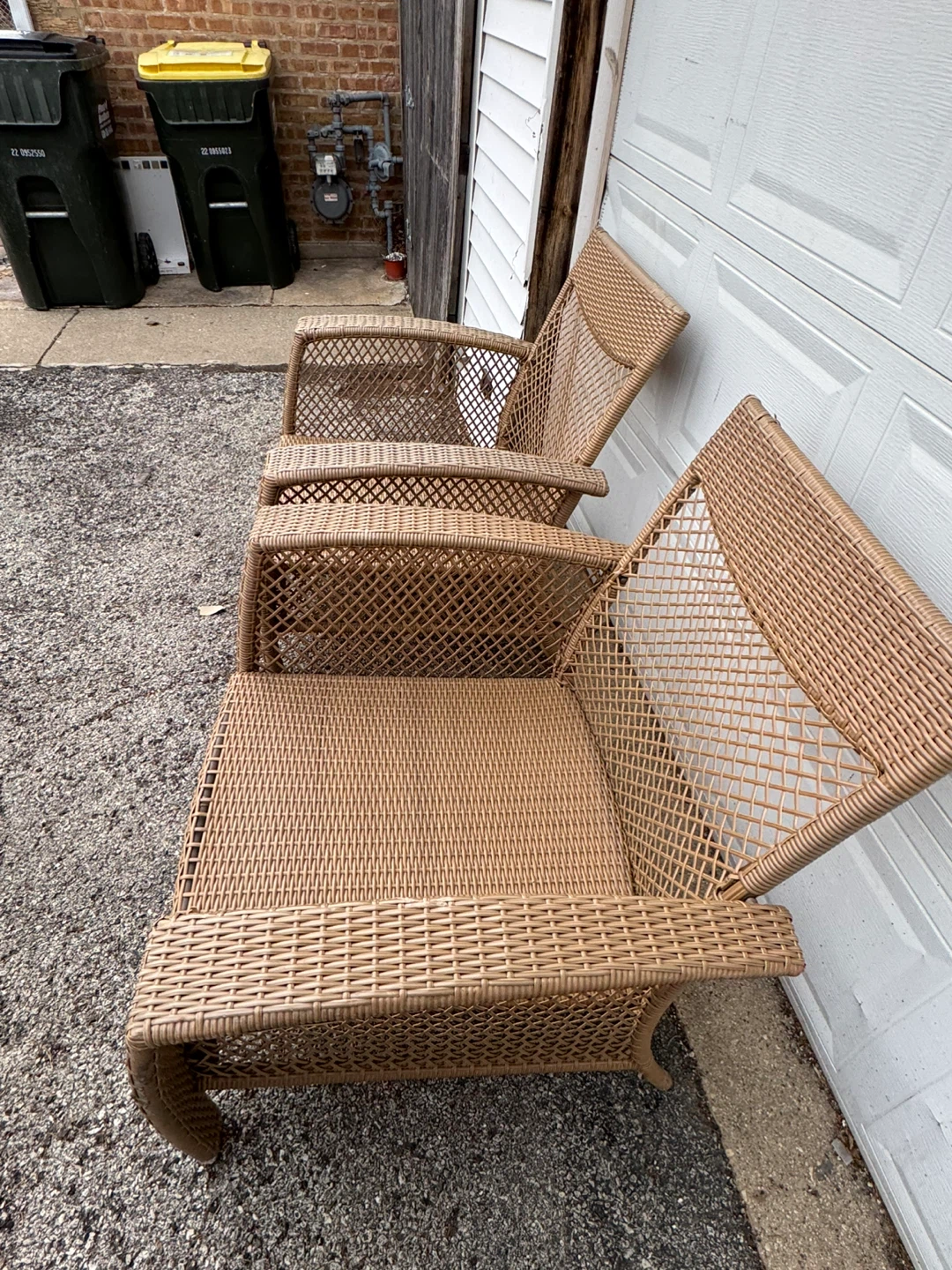 Wicker Outdoor Armchairs - Set of 2 - photo 3