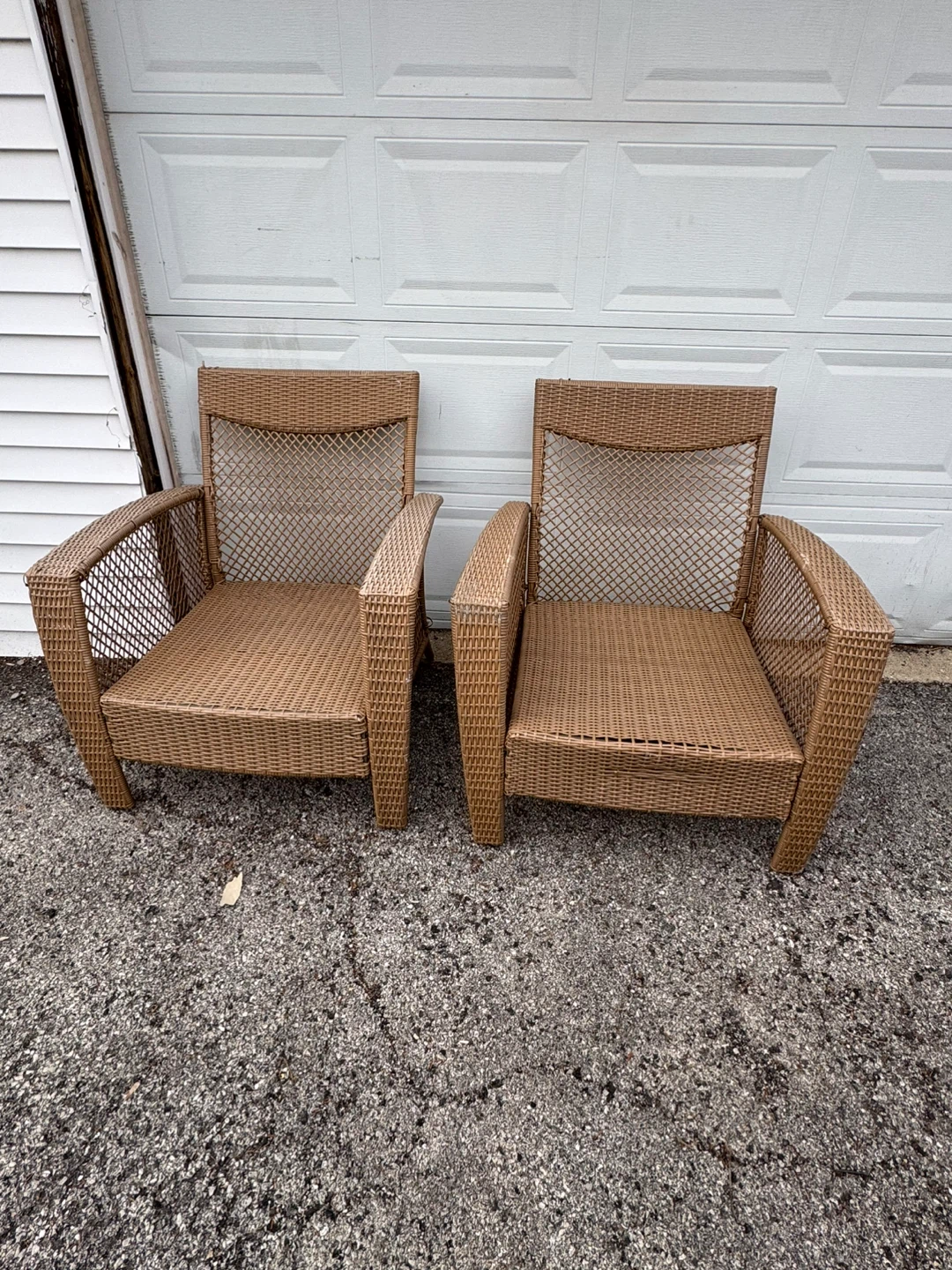 Wicker Outdoor Armchairs - Set of 2 - photo 2
