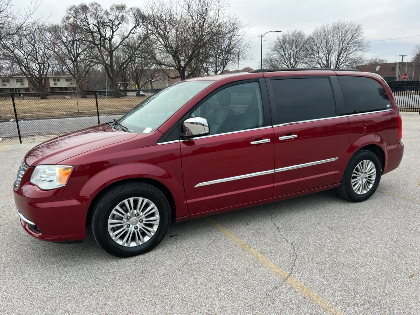 Red Chrysler Town & Country Minivan 2016