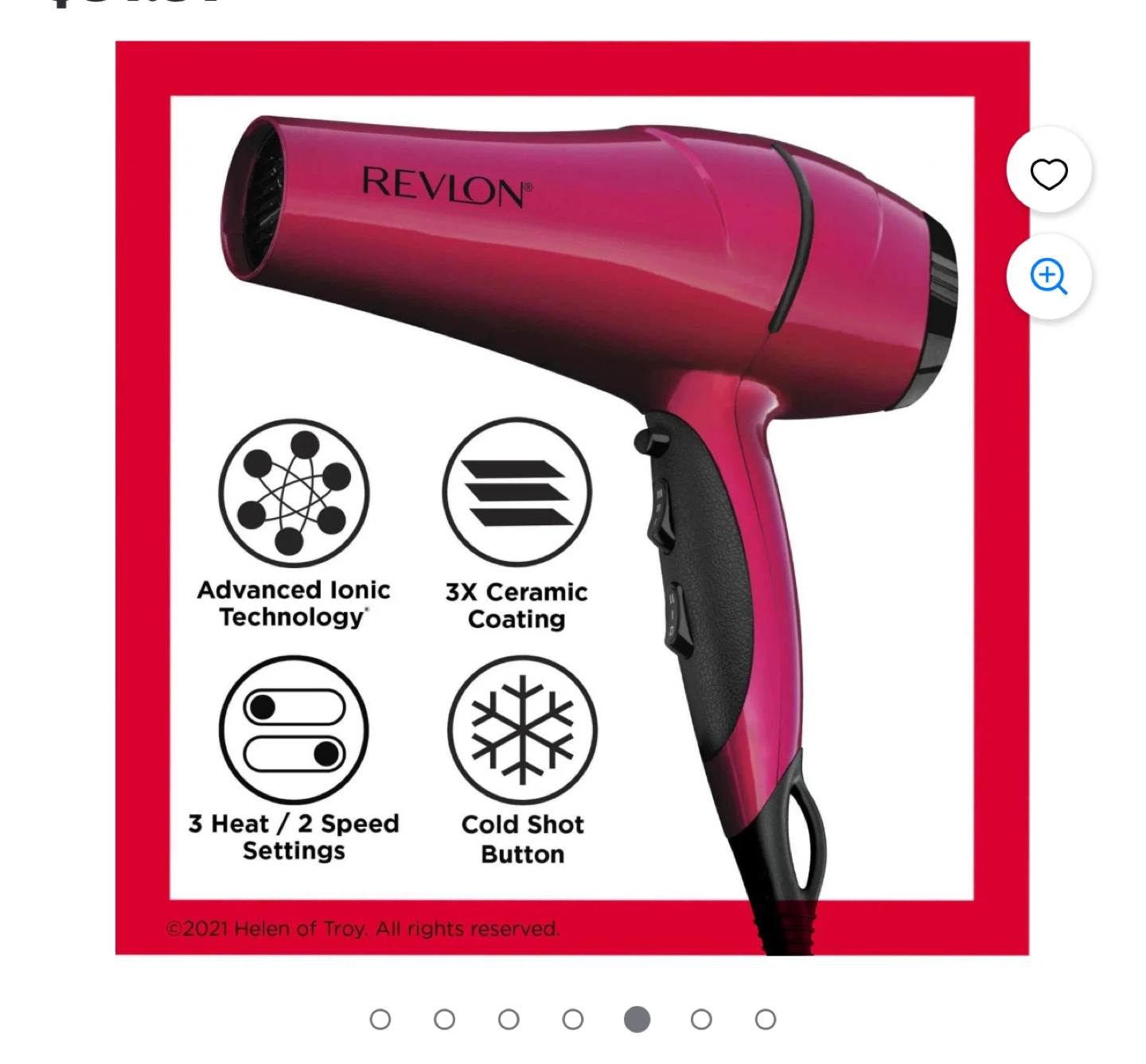 Revlon Pink Hair Dryer with Diffuser and Concentrator - photo 4