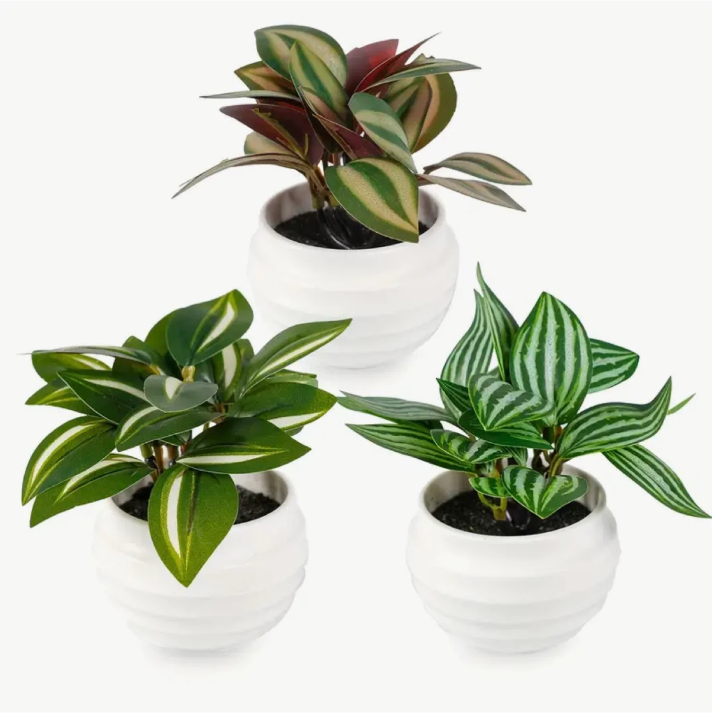 Artificial Potted Plants - Set of 3