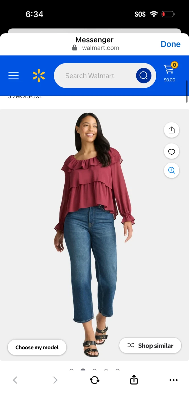 Women's Ruffled Tiered Long Sleeve Blouse