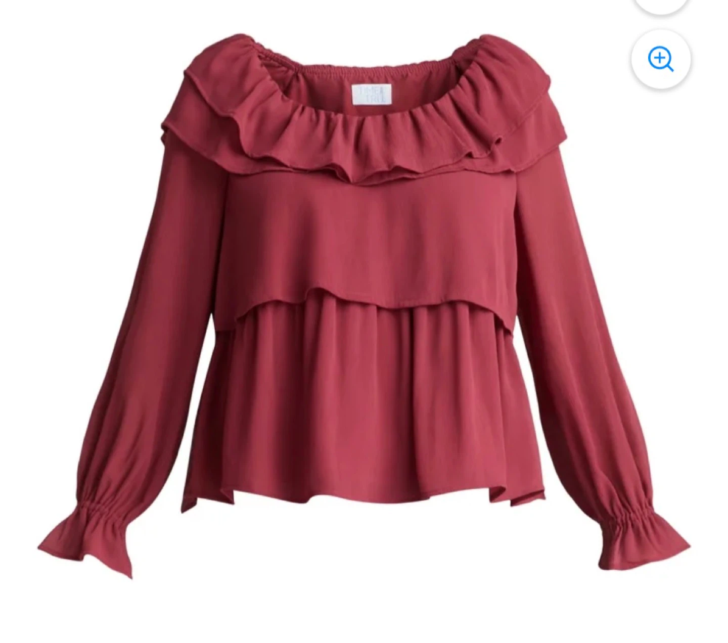 Women's Ruffled Tiered Long Sleeve Blouse - photo 3
