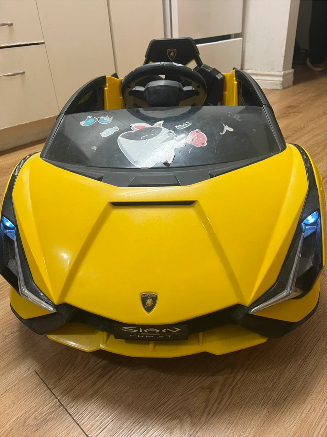 Kid Yellow Lamborghini Ride-On Car for Kid