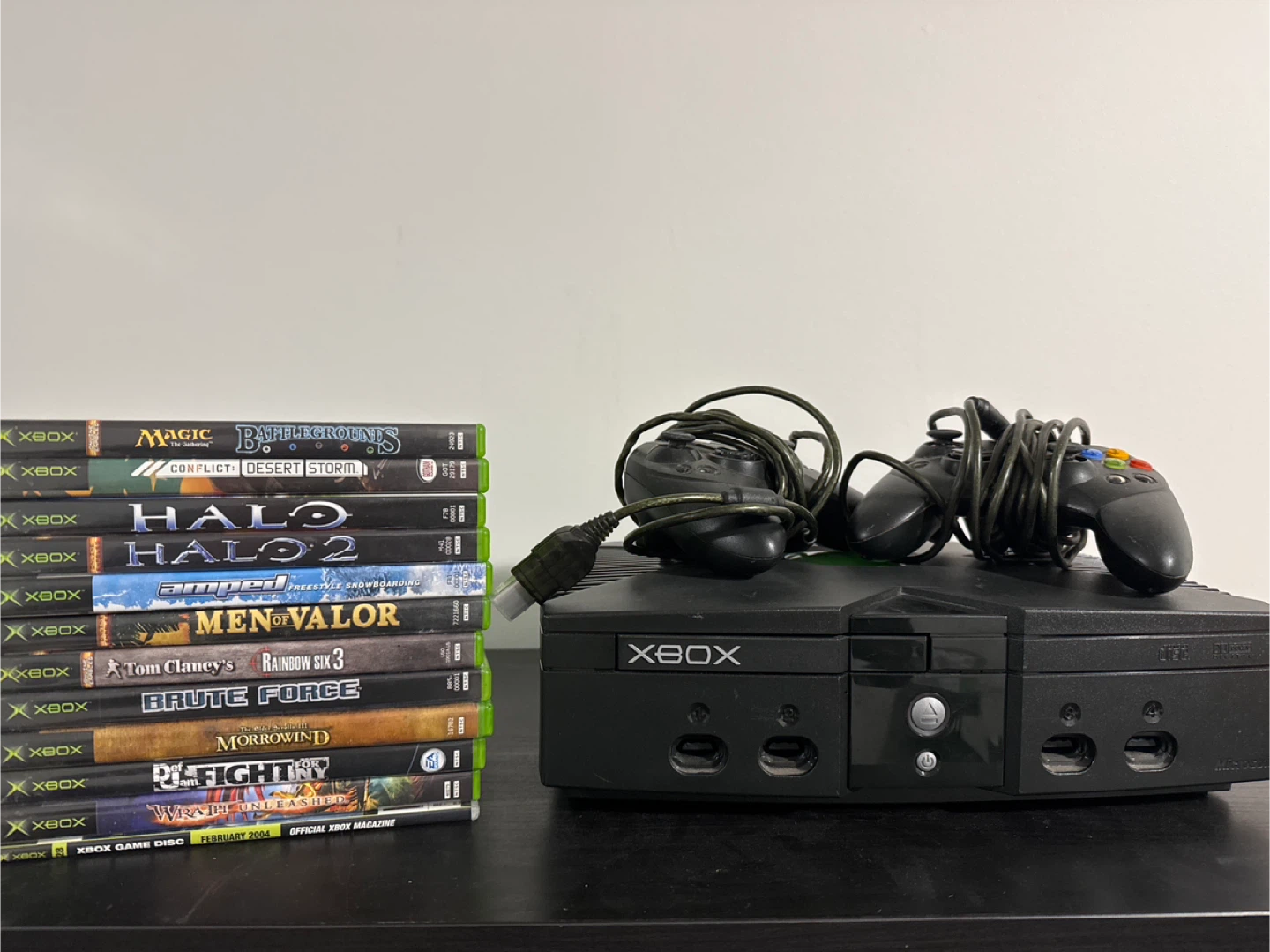 Original Xbox Console with 10 Games and 2 Controllers