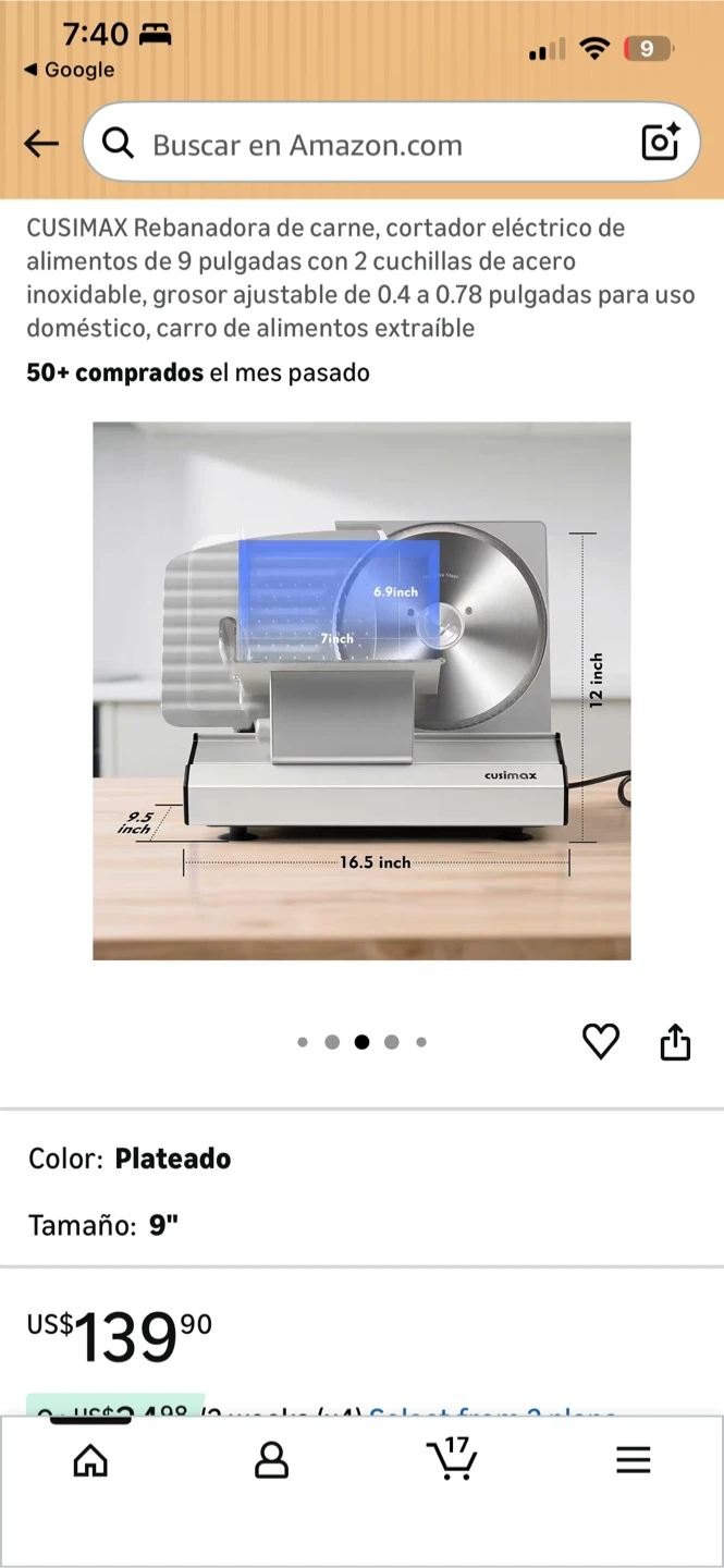 Cusimax Food Slicer CMFS-200 - photo 5