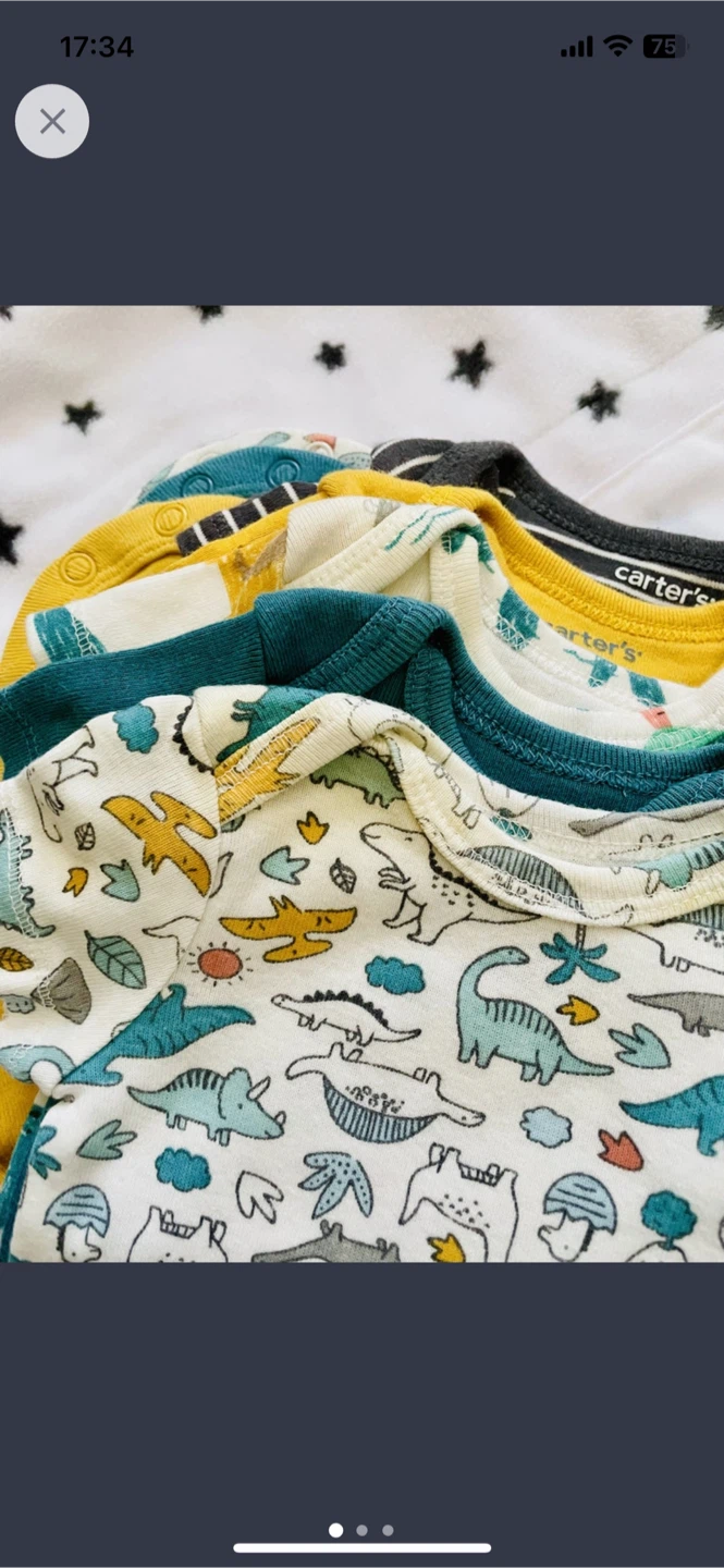 (Newborn) 7 pack baby onesies and pajamas