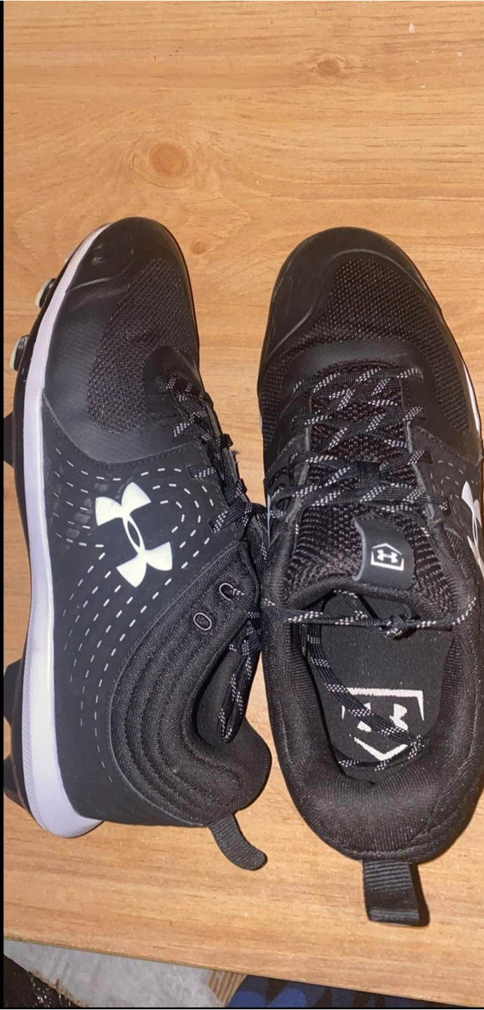 Under Armour Black Baseball Cleats size 11 - photo 2