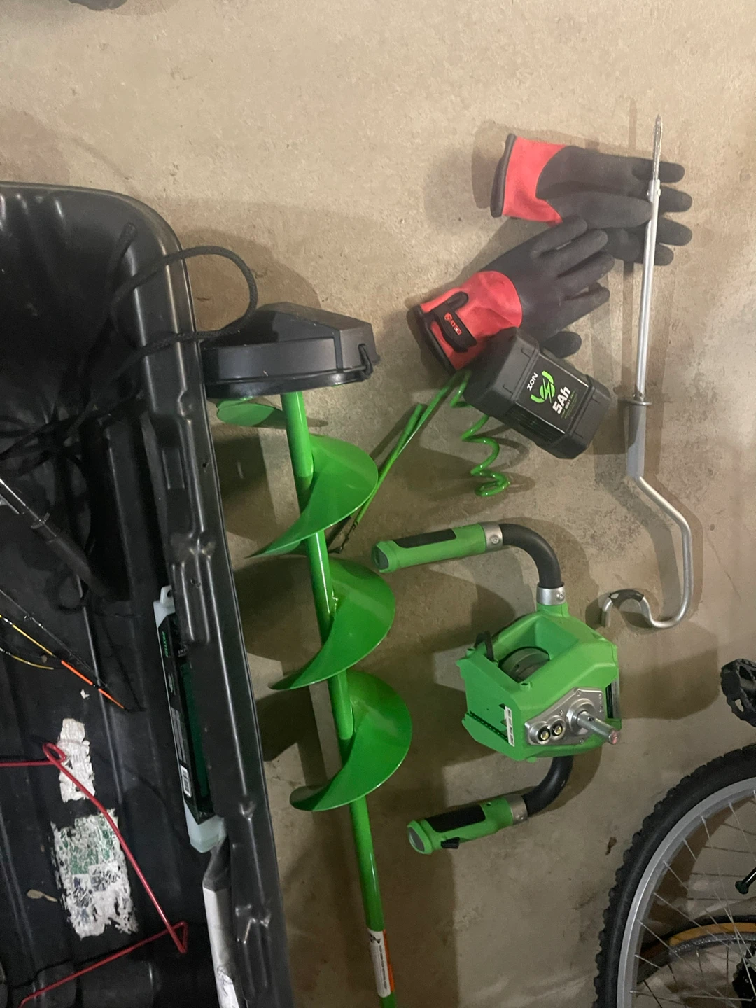 Ice Fishing Auger, Sled, Rods & Gear - photo 2