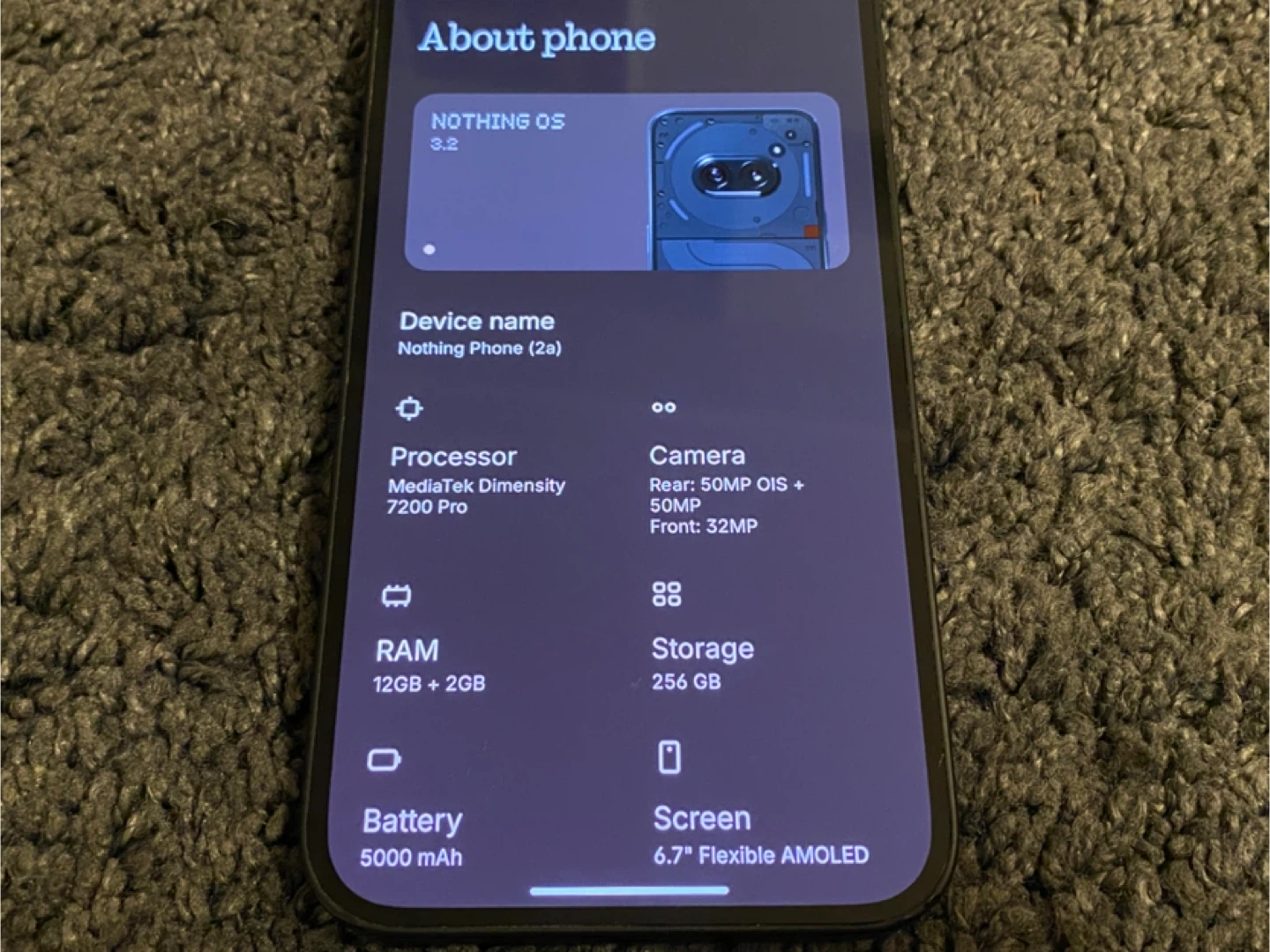 Nothing Phone (2a) - 256GB Storage - 12GB RAM - photo 4