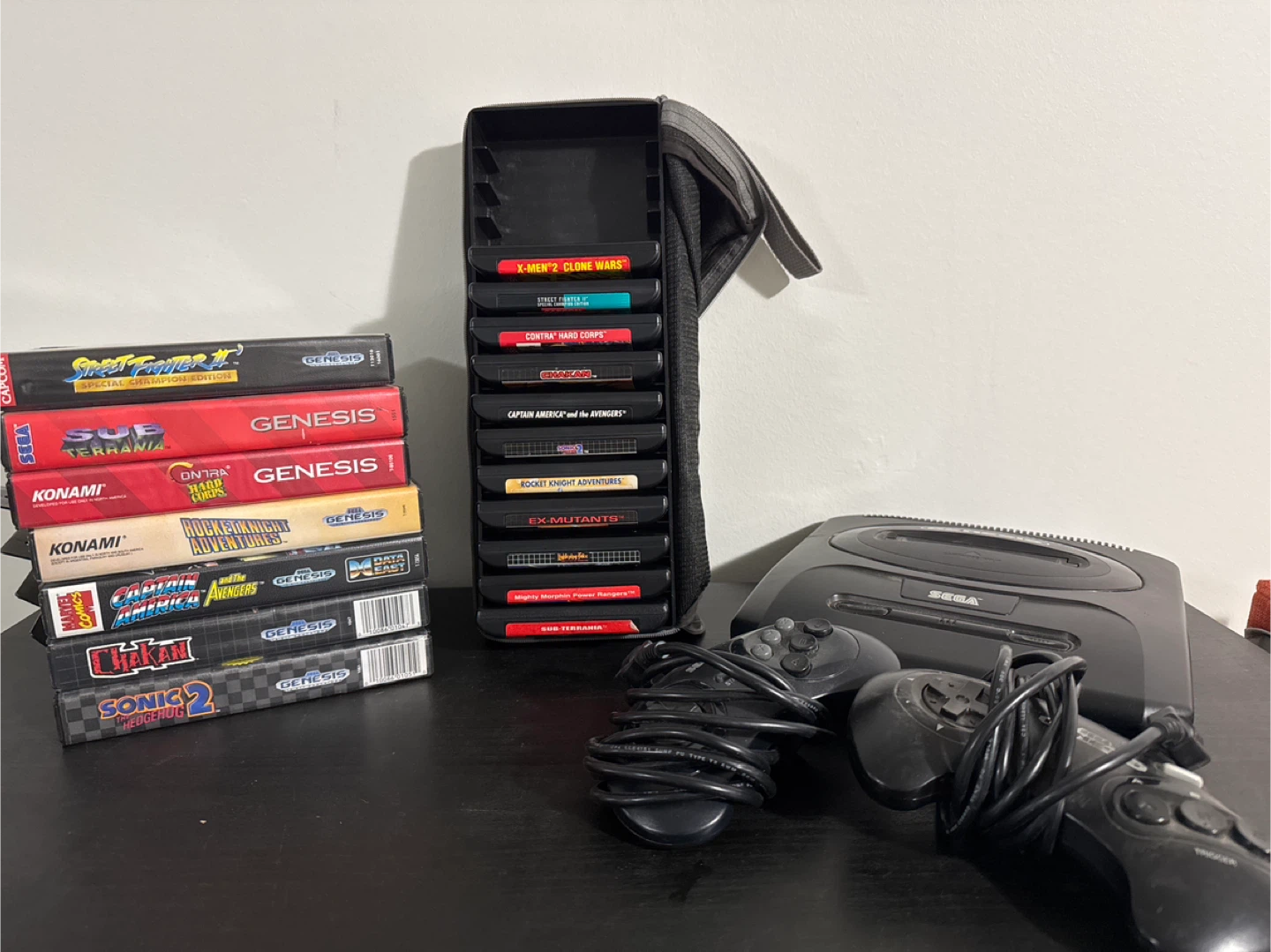 Sega Genesis Video Game with Cartridges
