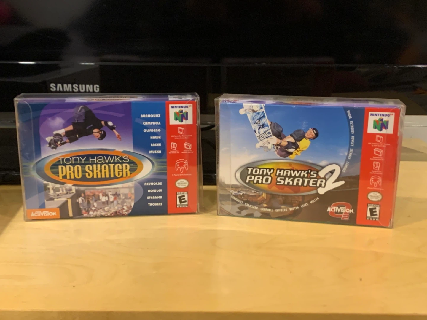2 Nintendo N64 Tony Hawk 1 & 2 Games Mint CIB