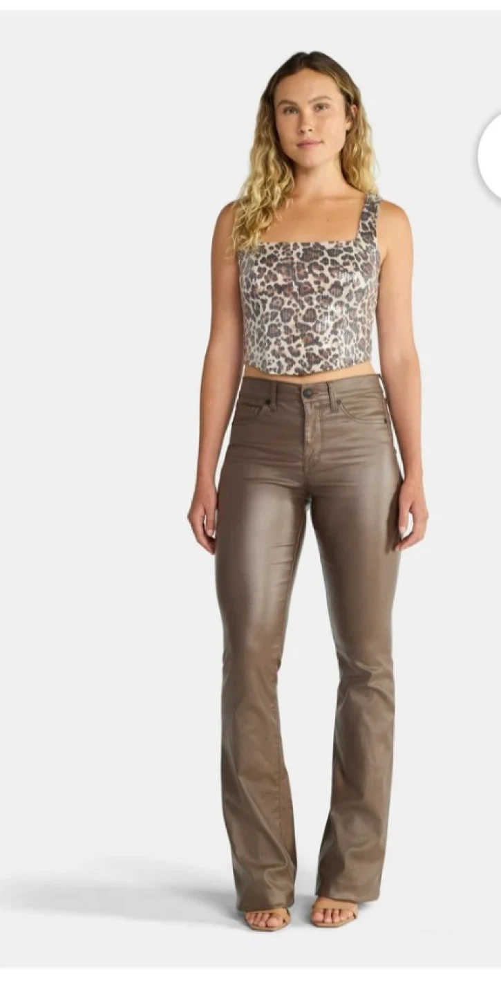 Madden NYC Leopard Sequin Crop Top - photo 3