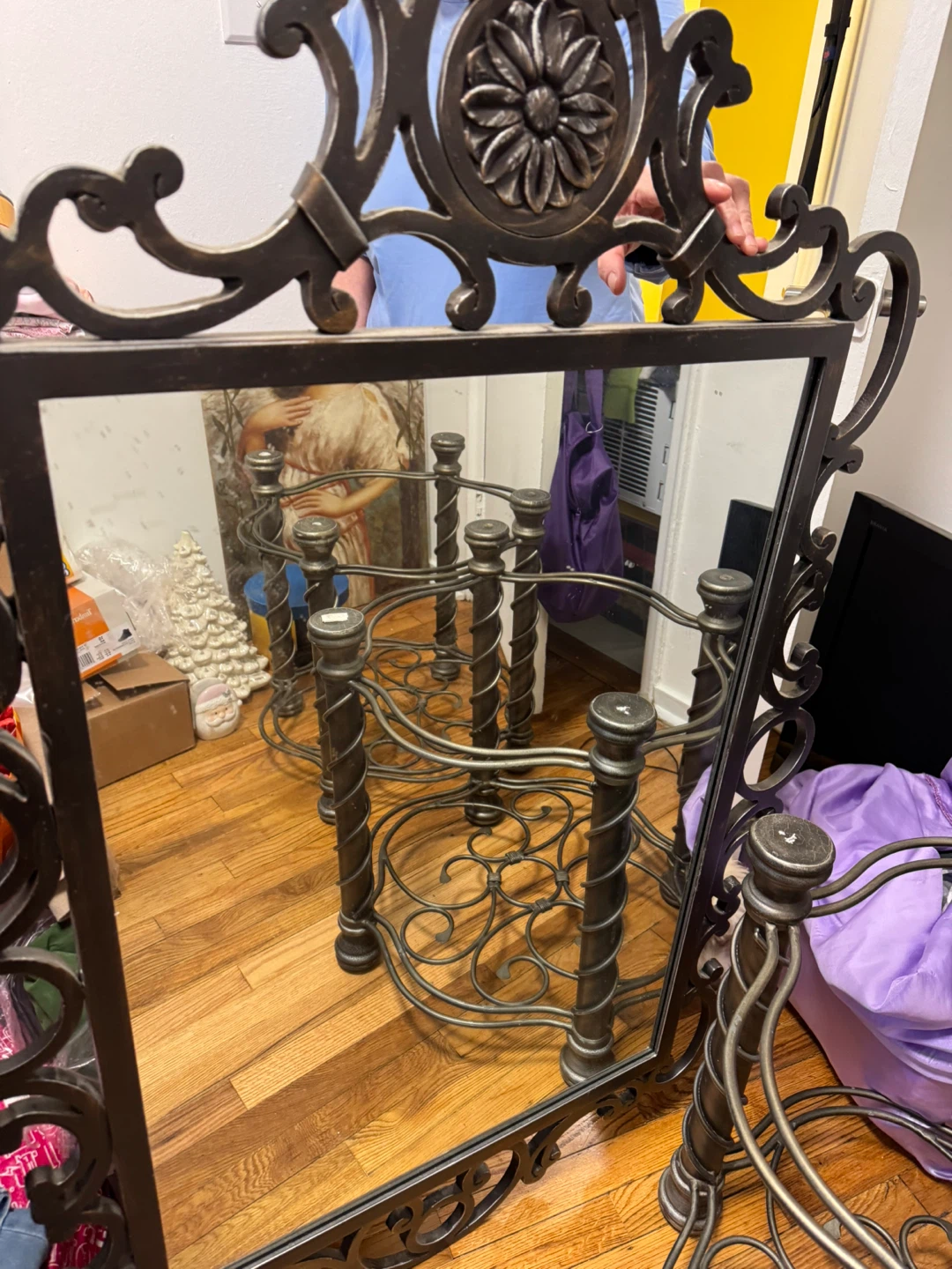 Ornate Metal Vanity Mirror - photo 4