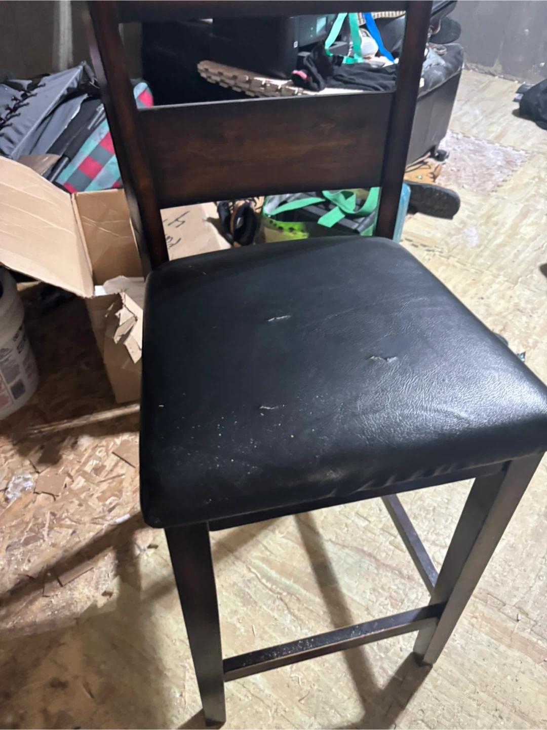 Wooden Dining Chair with Upholstered Seat - photo 4