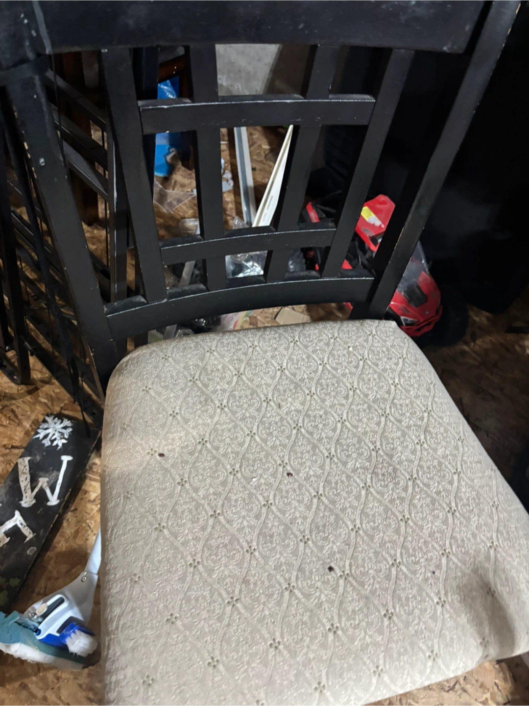 Wooden Dining Chair with Upholstered Seat - photo 5