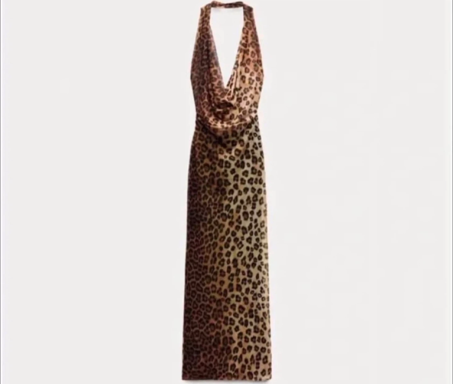 Zara  Animal Print Tulle Halter Dress - photo 4
