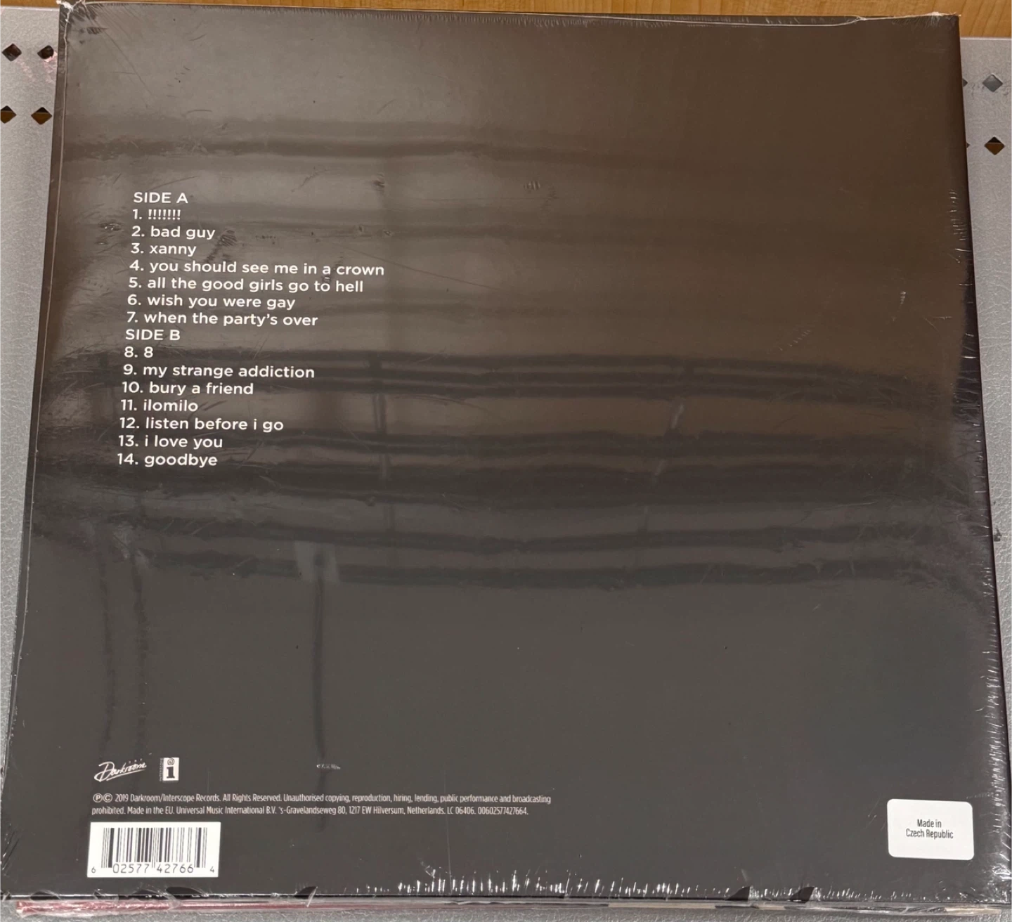 Billie Eilish When We All Fall Asleep, Where Do We Go? Vinyl - photo 2