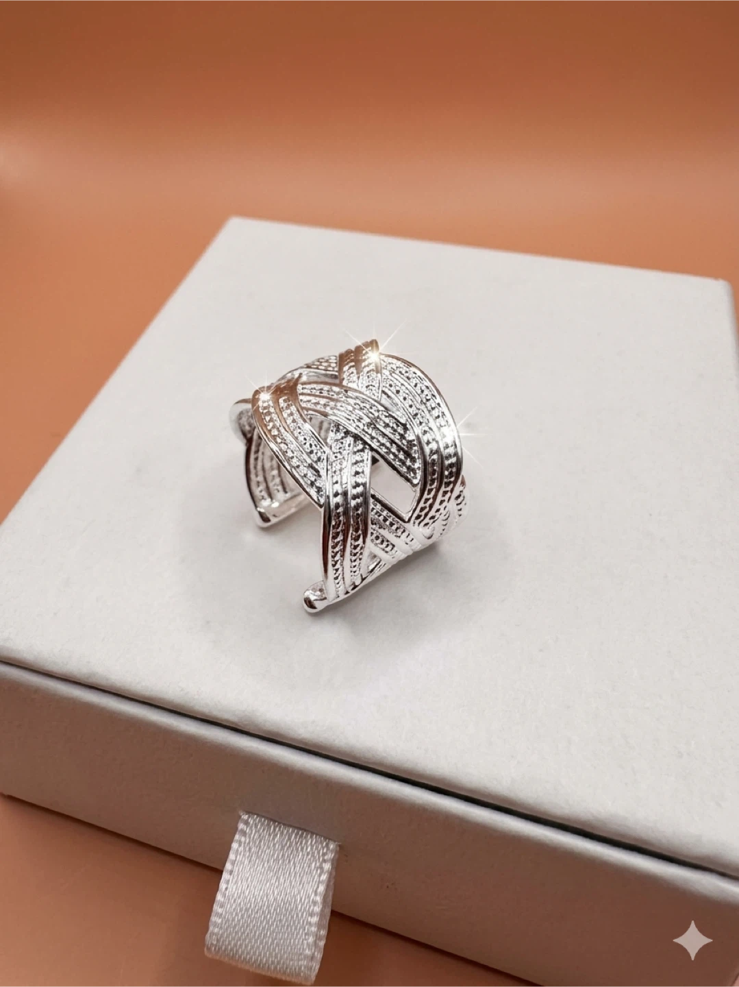 🥰 Silver 925 ring, adjustable fit - photo 2