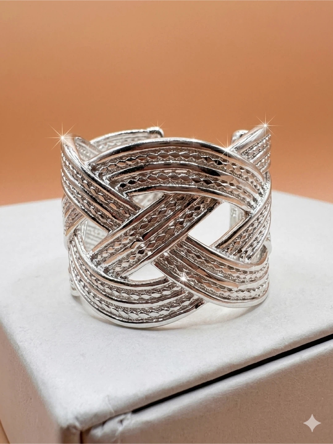 🥰 Silver 925 ring, adjustable fit