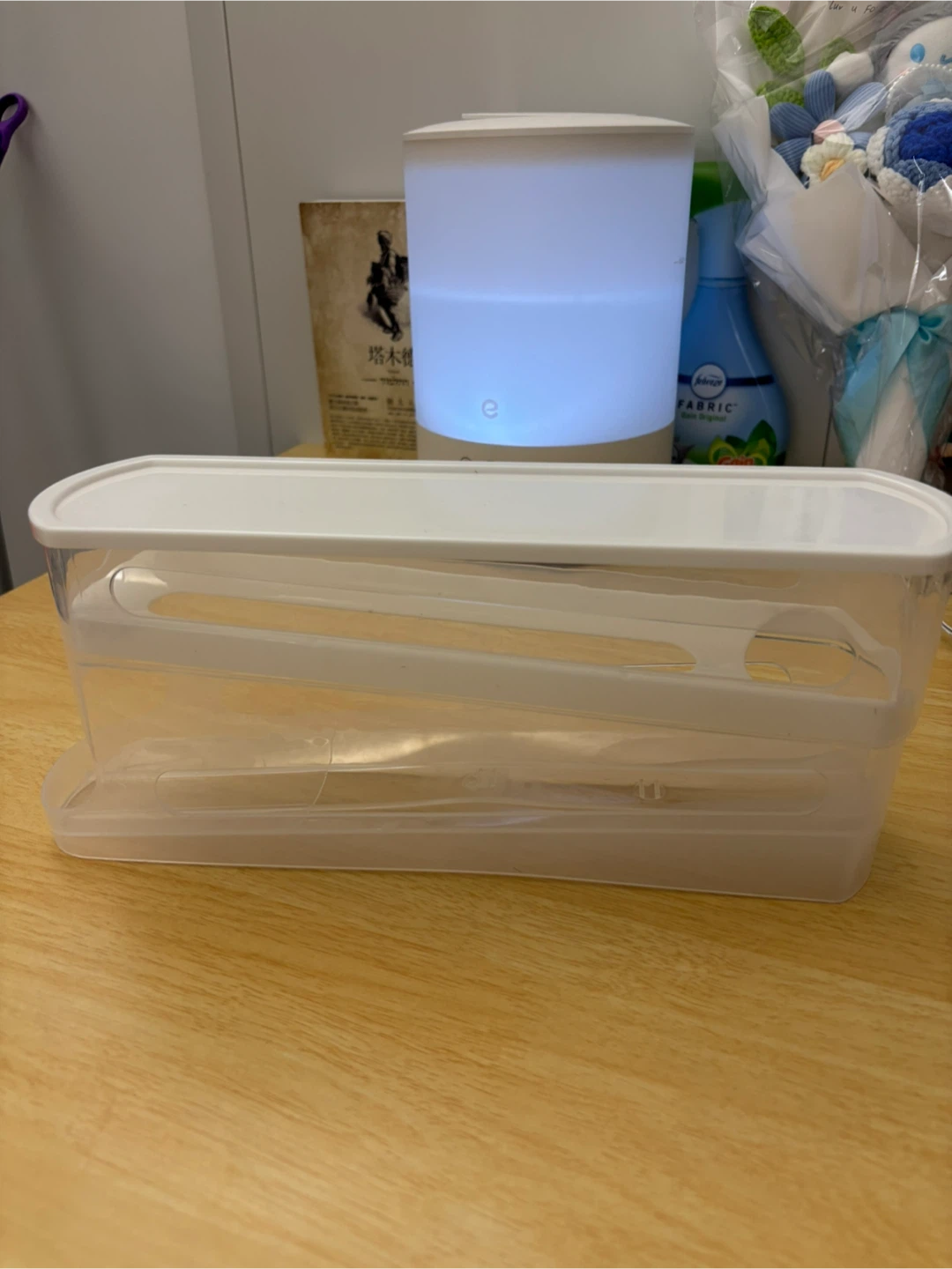Clear Plastic Storage Container with Lid - photo 2