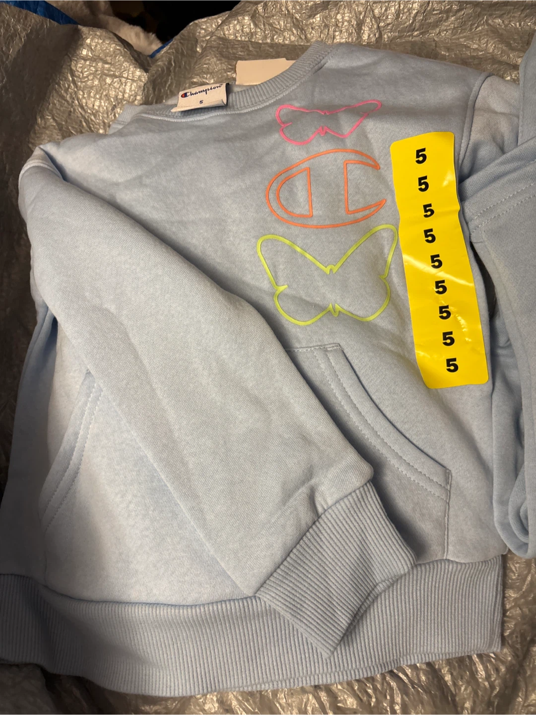 Champion Baby Blue 2pc sweat pant & Sweat top - Size 5 - photo 2