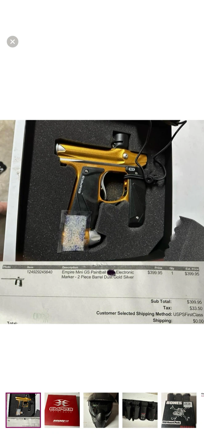Empire Mini GS Paintball Marker Gold/Silver - photo 2