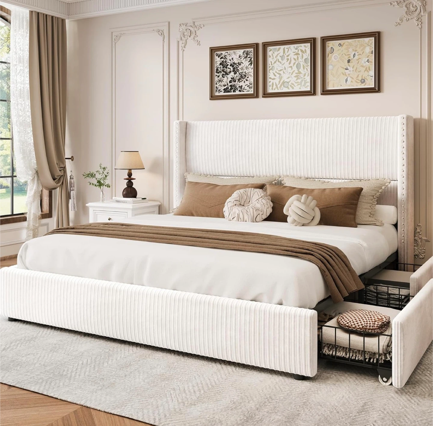 ‼️MOVING SALE ‼️ Queen Size Bed Frame with Storage Drawers - photo 3