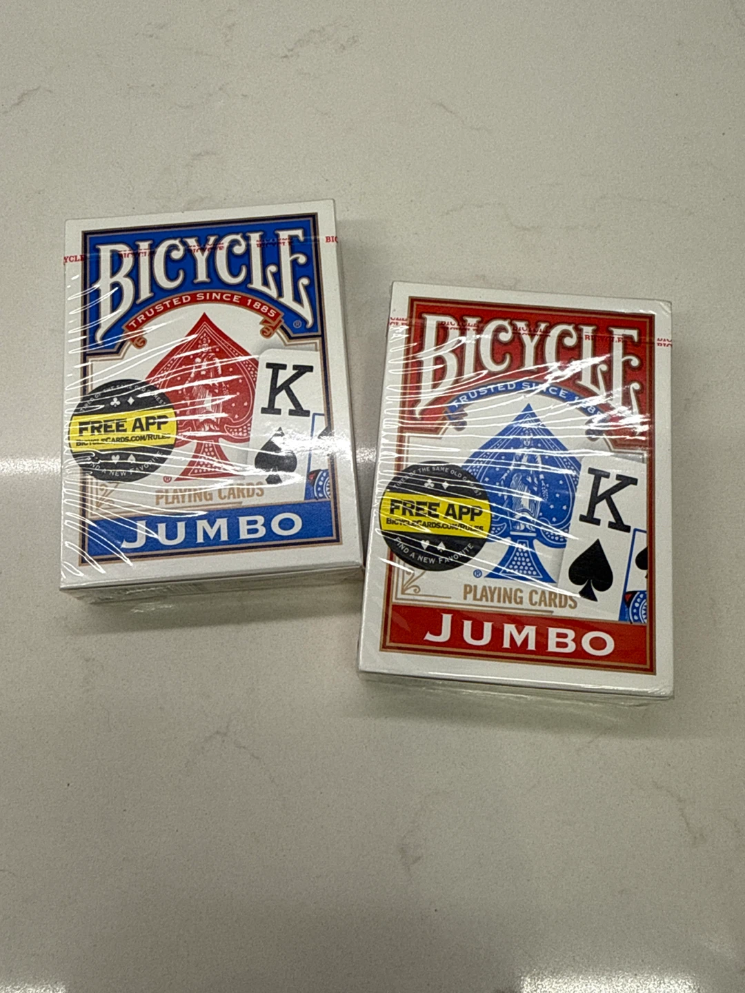 New Bicycle Jumbo Face Playing Cards (2 Decks)