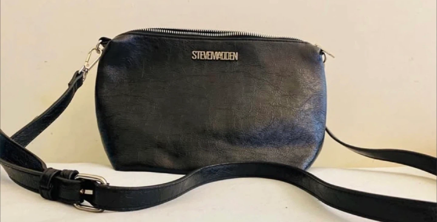 Steve Madden Black Faux Leather Crossbody Bag - photo 3
