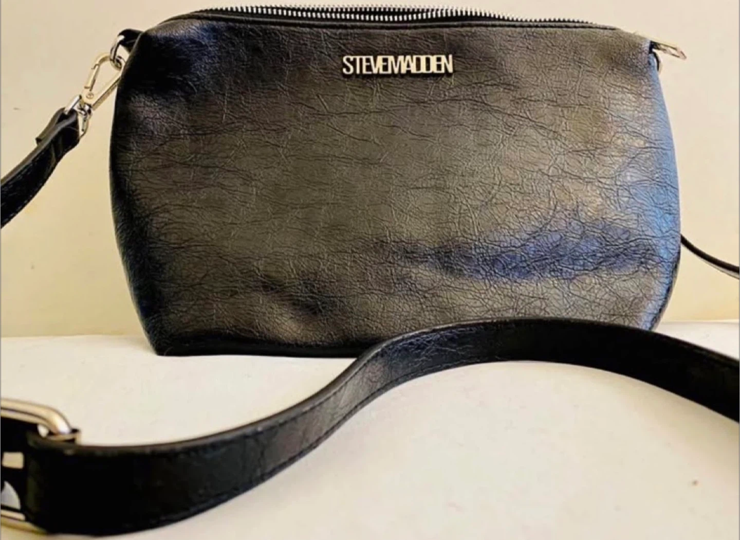 Steve Madden Black Faux Leather Crossbody Bag - photo 2