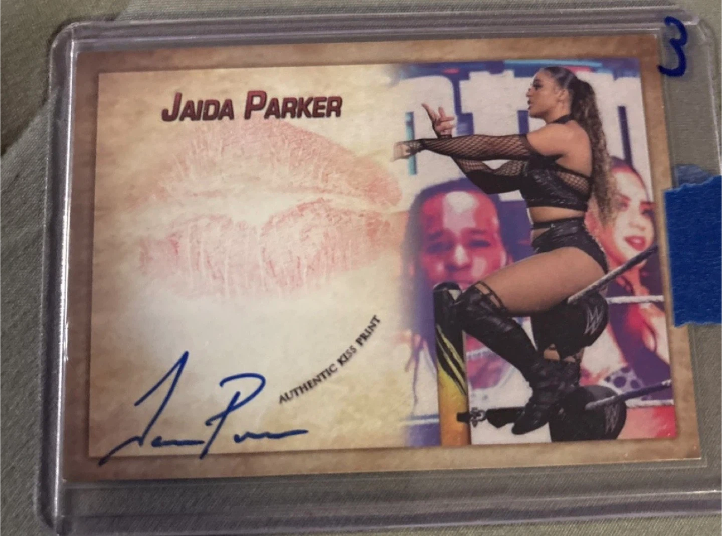 Jaida Parker Autographed Kiss Print Trading Card