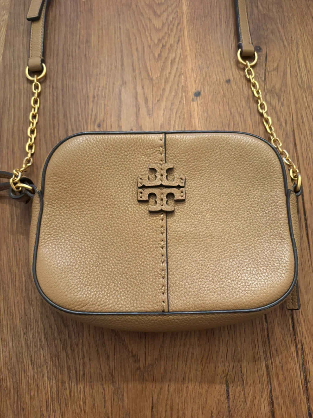 Tory Burch Tan Leather Camera Bag with Tassels - photo 2