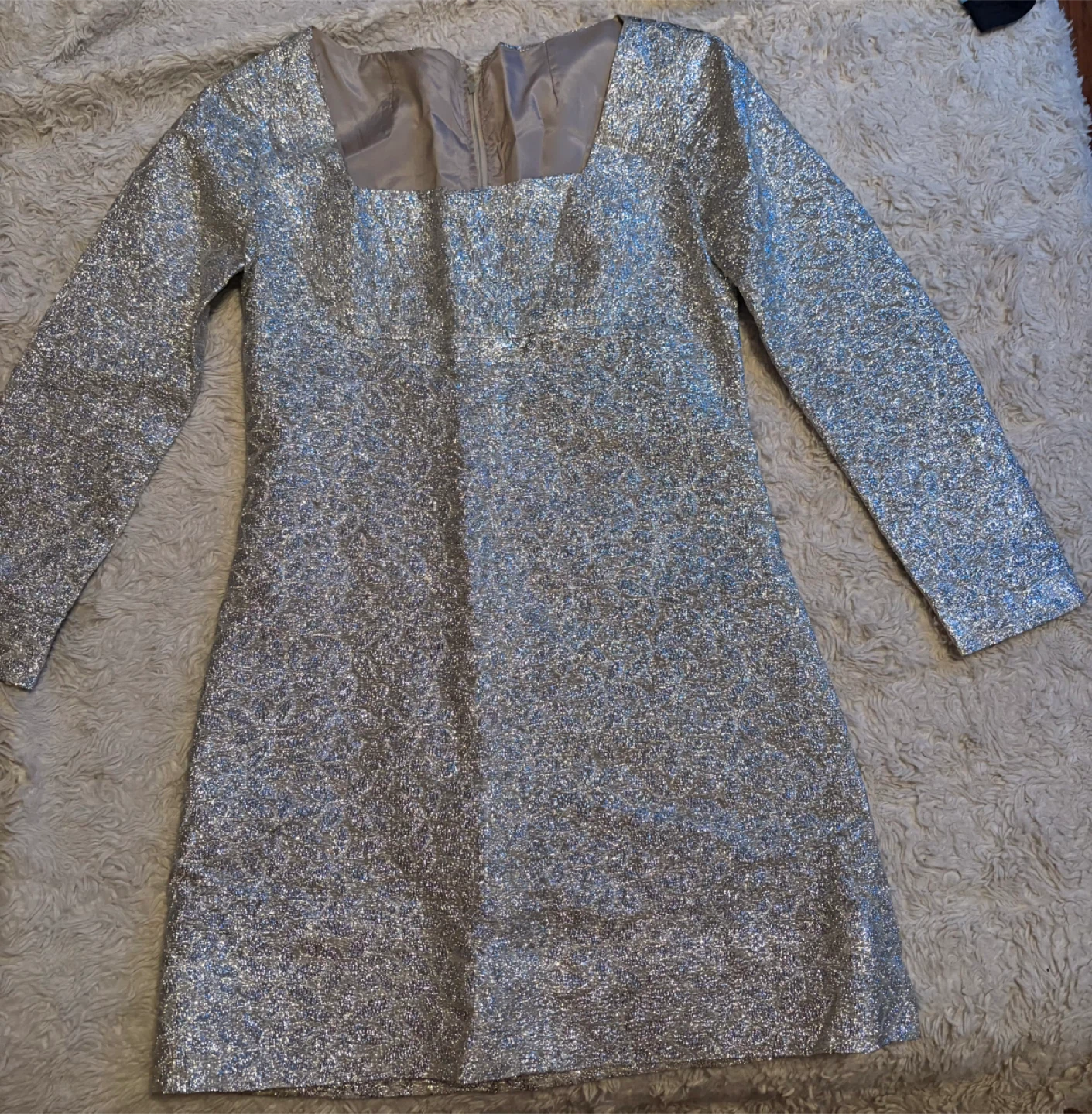 Silver Metallic Dress
