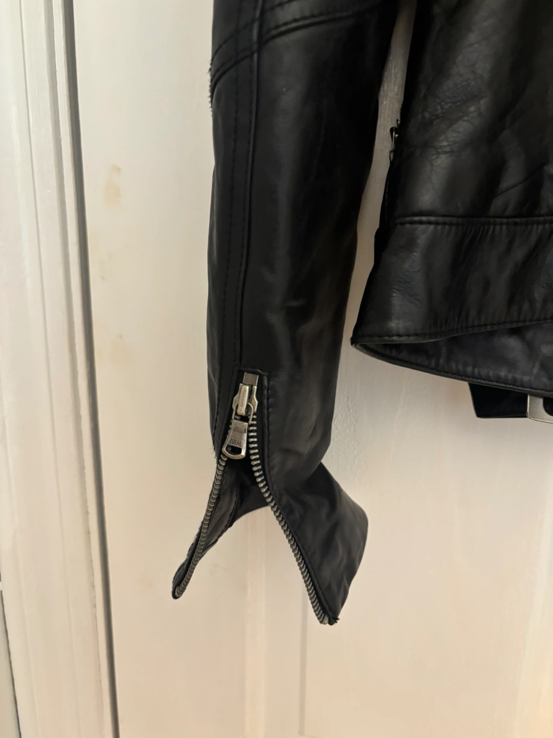 Express Black Leather Moto Jacket Size M - photo 4