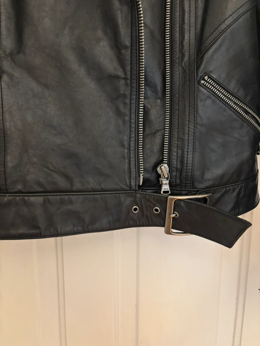 Express Black Leather Moto Jacket Size M - photo 2